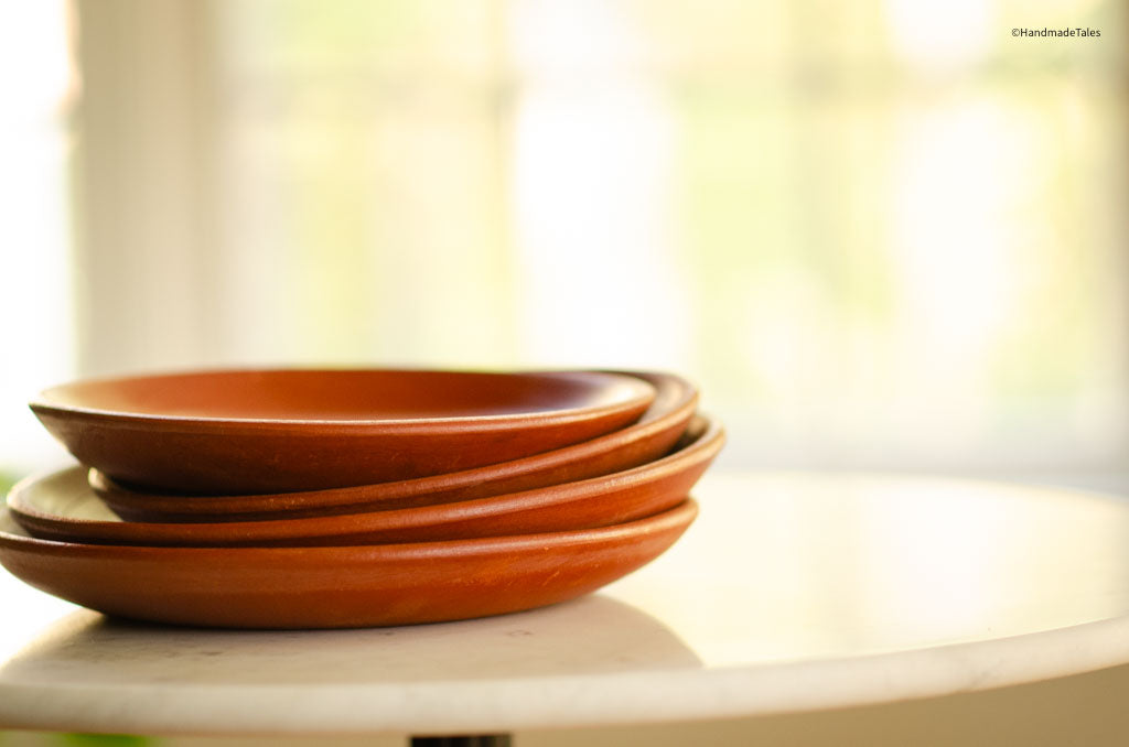 Pair of Nalan Handmade Terracotta Plates