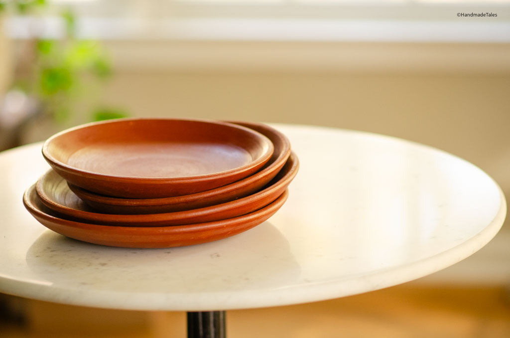 Pair of Nalan Handmade Terracotta Plates