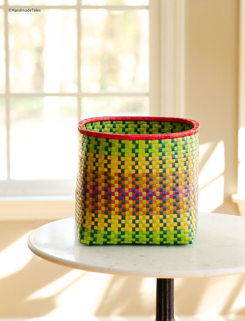 Handwoven Kottan Tall Basket.