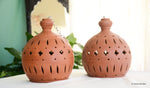 Set of 2 Kayal Terracotta Hanging Pendant Light