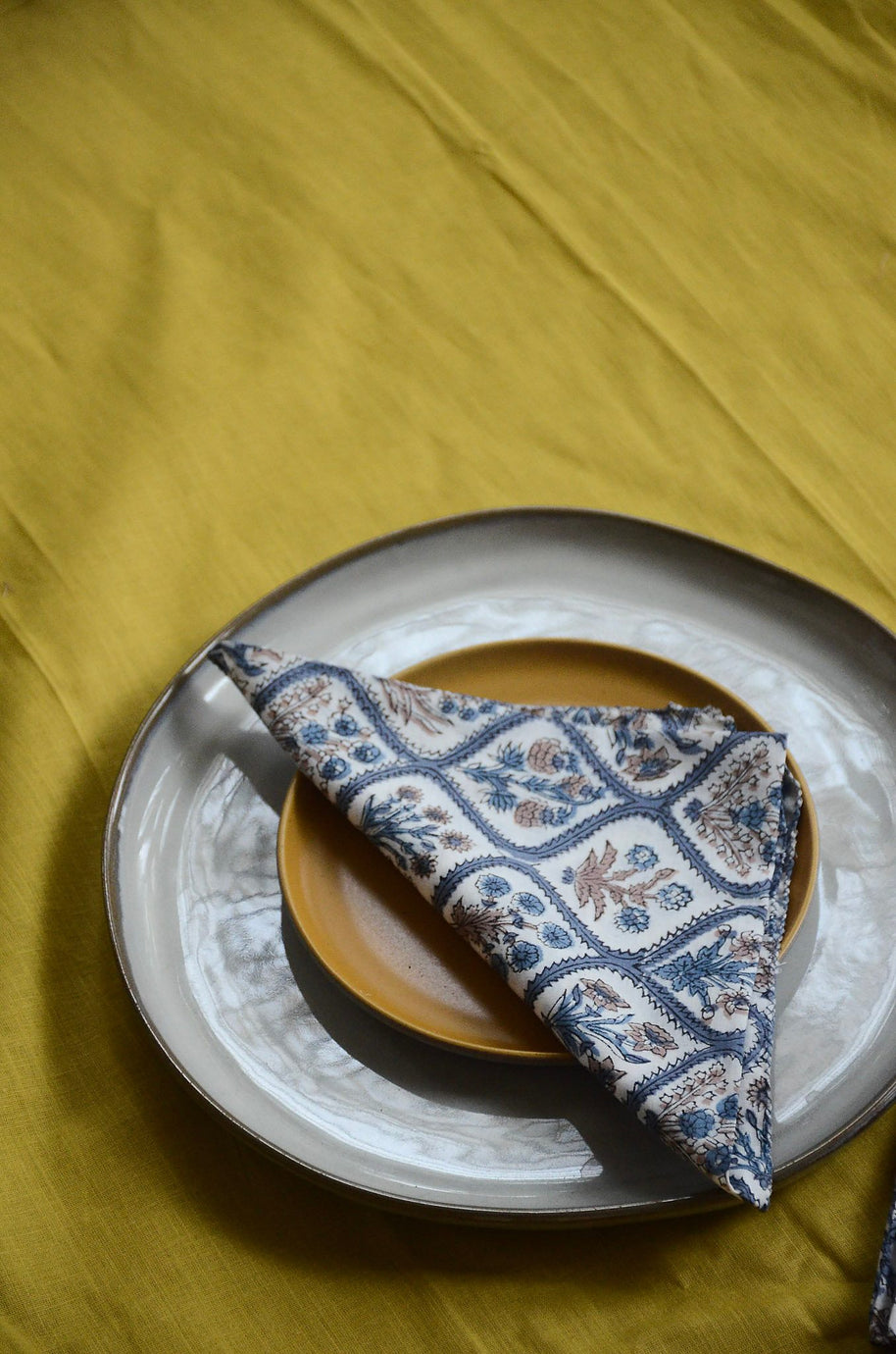 Hand Block Printed Cotton Napkins, Set of 4