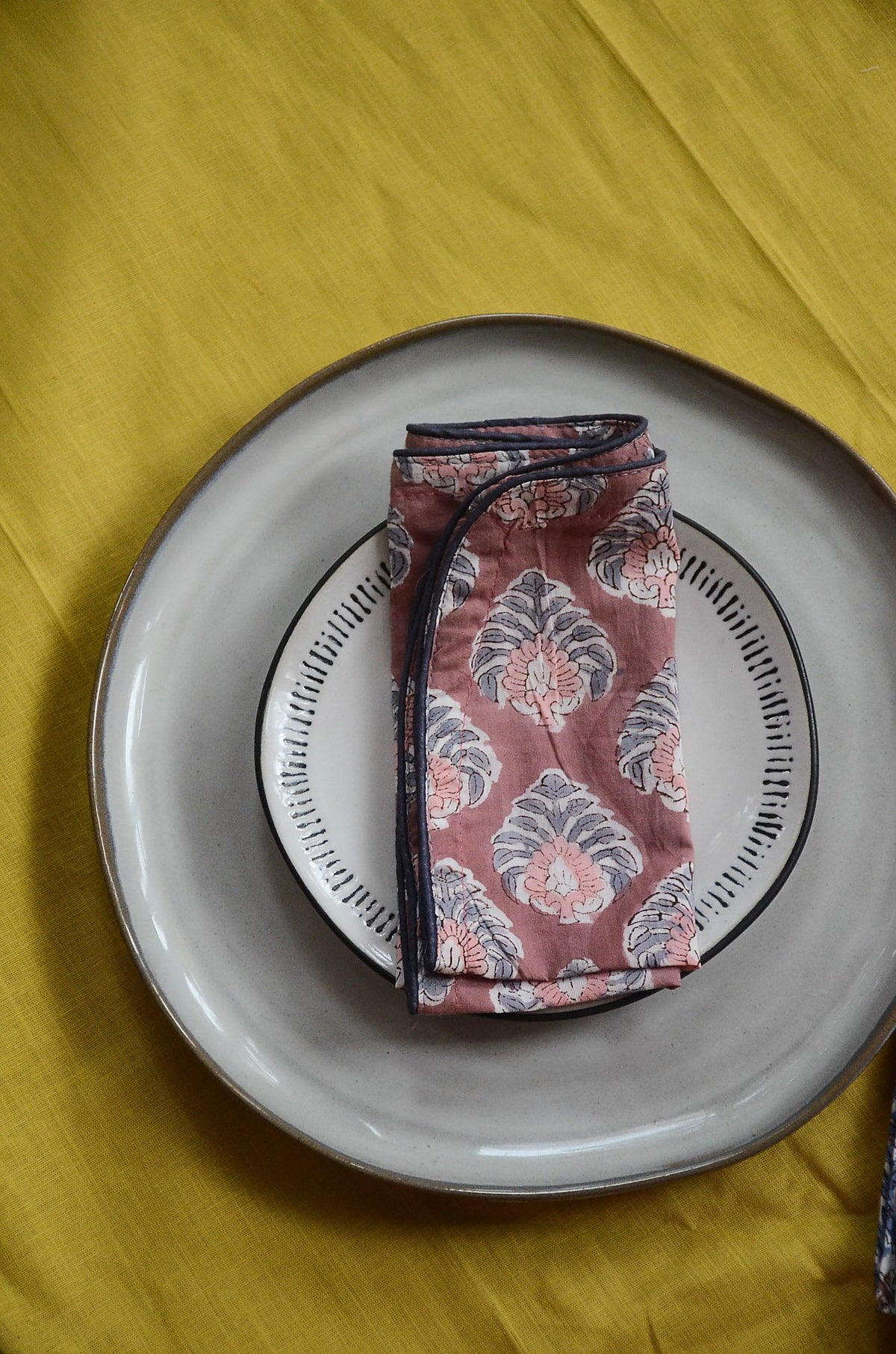 Hand Block Printed Cotton Napkins, Set of 4