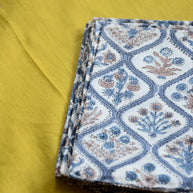 Hand Block Printed Cotton Napkins, Set of 4