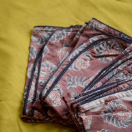 Hand Block Printed Cotton Napkins, Set of 4