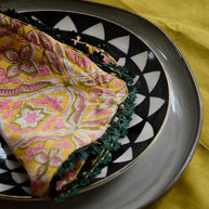 Hand Block Printed Cotton Napkins, Set of 4
