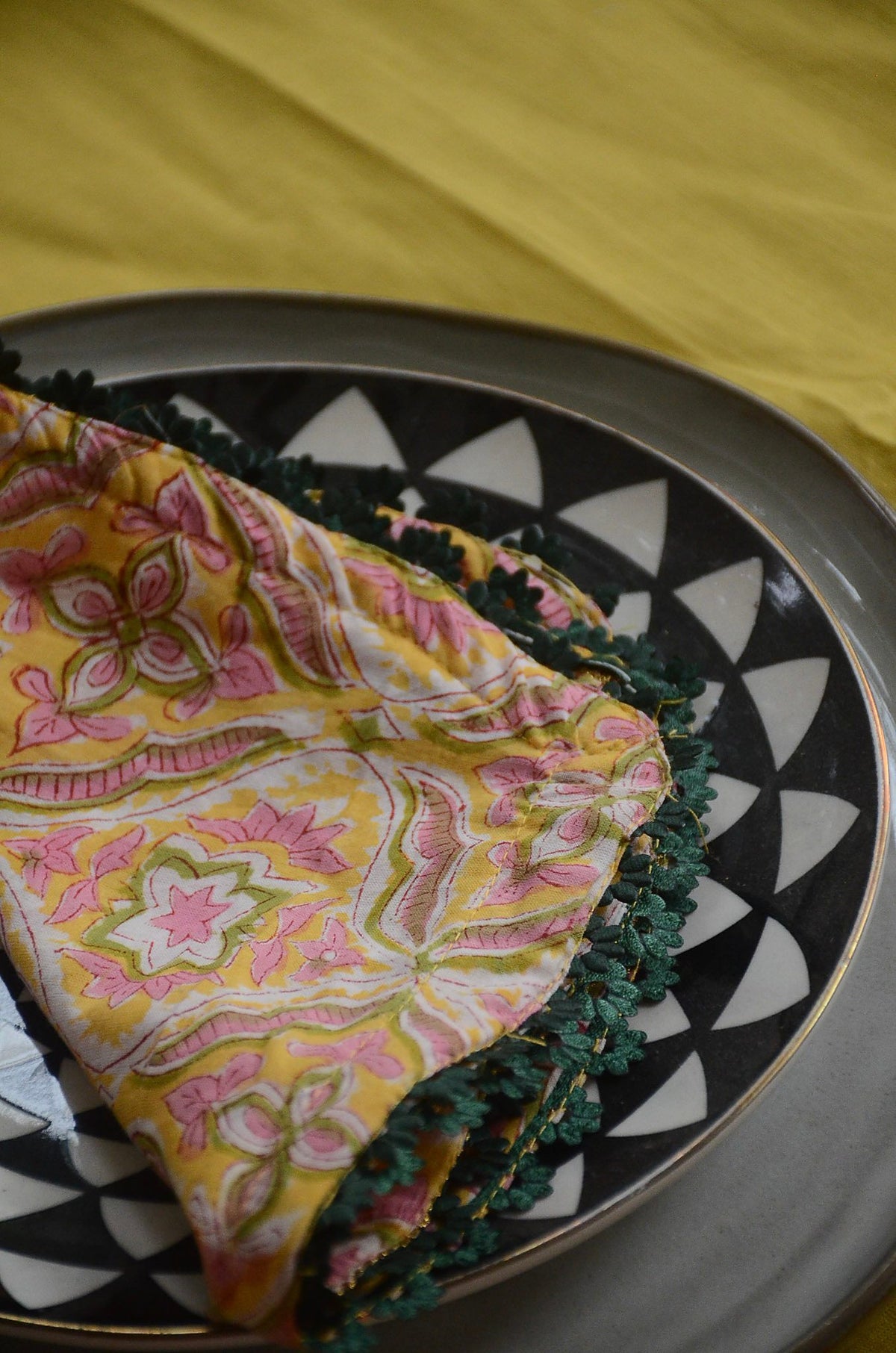 Hand Block Printed Cotton Napkins, Set of 4