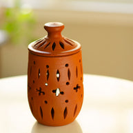 Tara Handmade Terracotta Candleholder.