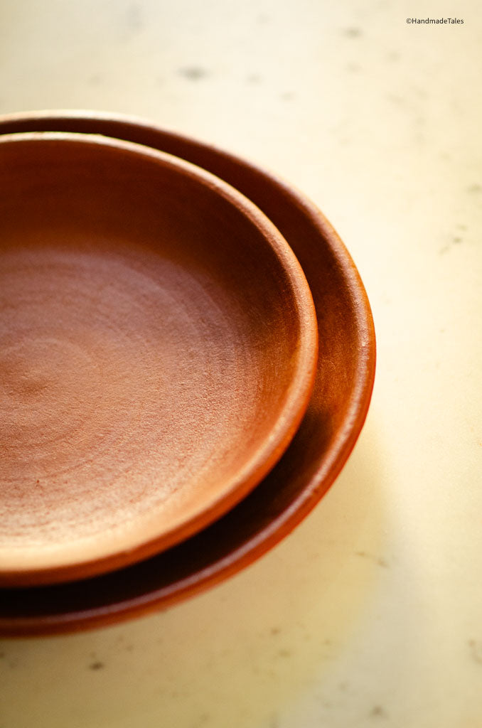 Pair of Nalan Handmade Terracotta Plates