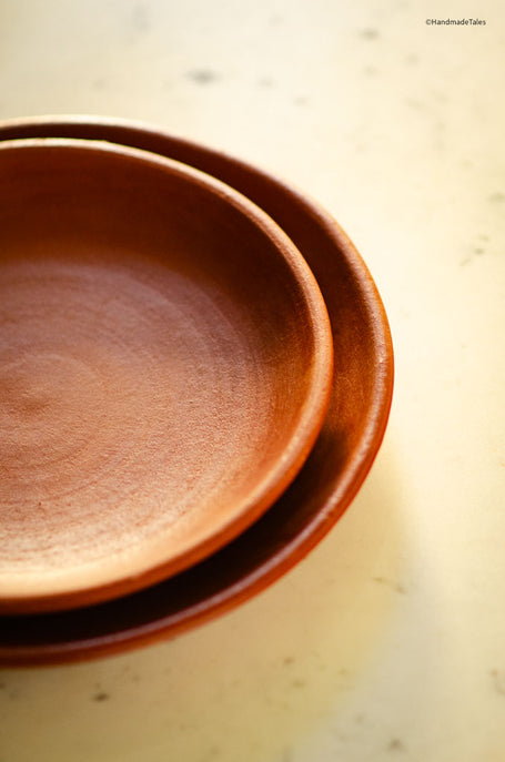 Pair of Nalan Handmade Terracotta Plates