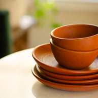 Pair of Nalan Handmade Terracotta Plates