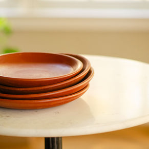 Pair of Nalan Handmade Terracotta Plates