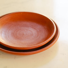 Pair of Nalan Handmade Terracotta Plates