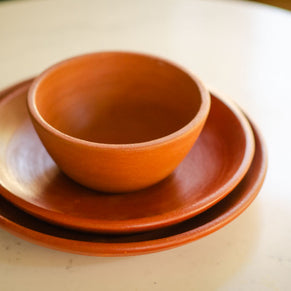 Pair of Nalan Handmade Terracotta Plates