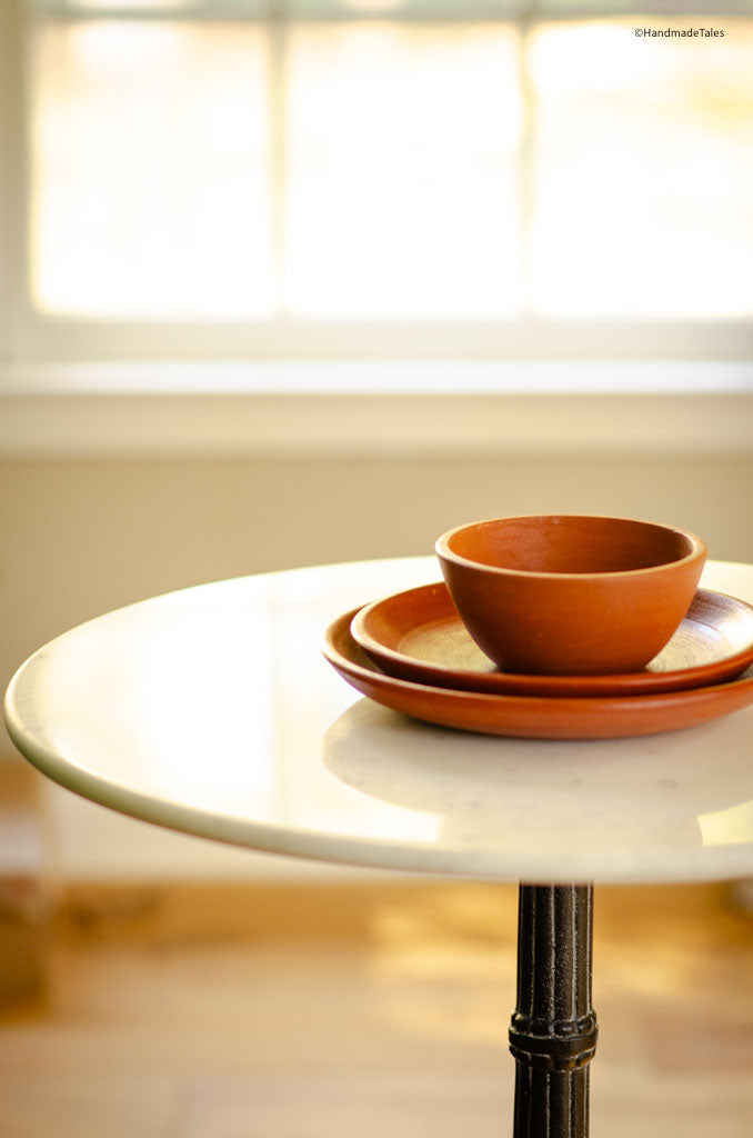 Pair of Nalan Handmade Terracotta Plates