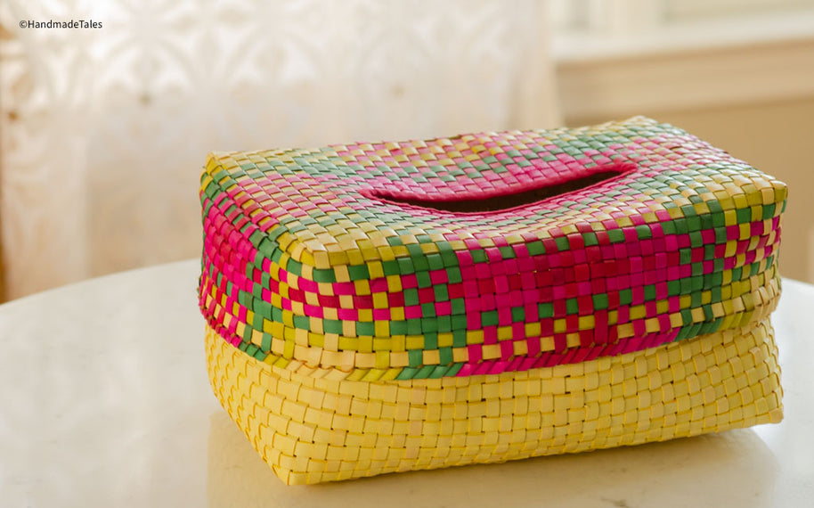 Handwoven Kottan - Tissue Box.