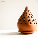 Handmade Terracotta Candle Dome.