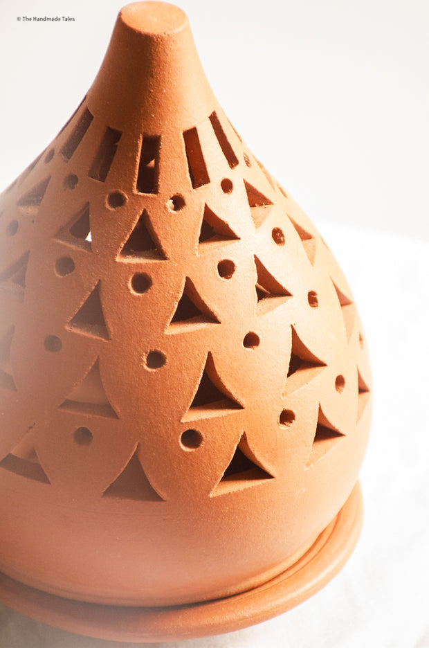 Handmade Terracotta Candle Dome.