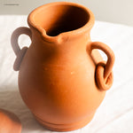 Handmade Terracotta Jar with Rings.