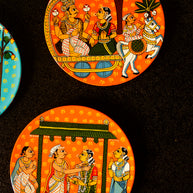 Handpainted Cherial Wall Plates - Indian Wedding.