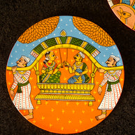 Handpainted Cherial Wall Plates - Indian Wedding.
