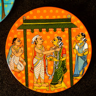 Handpainted Cherial Wall Plates - Indian Wedding.