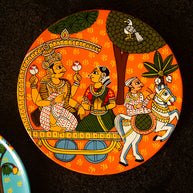 Handpainted Cherial Wall Plates - Indian Wedding.