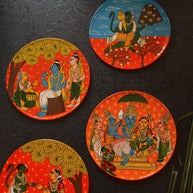 Handpainted Cherial Wall Plates - Ramayanam.