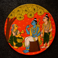 Handpainted Cherial Wall Plates - Ramayanam.