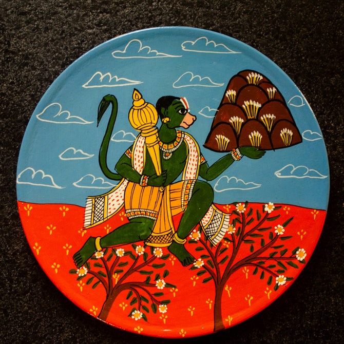 Handpainted Cherial Wall Plates - Ramayanam.
