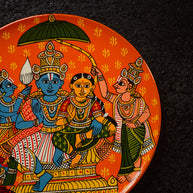 Handpainted Cherial Wall Plates - Ramayanam.