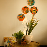 Handpainted Cherial Wall Plates - Indian Wedding.
