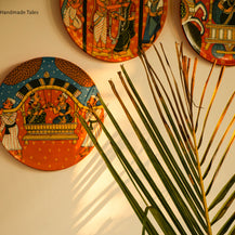 Handpainted Cherial Wall Plates - Indian Wedding.