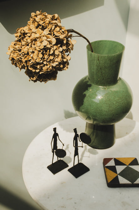 The Rhythm Keepers - Modern Dokra Tribal Musician Sculpture.