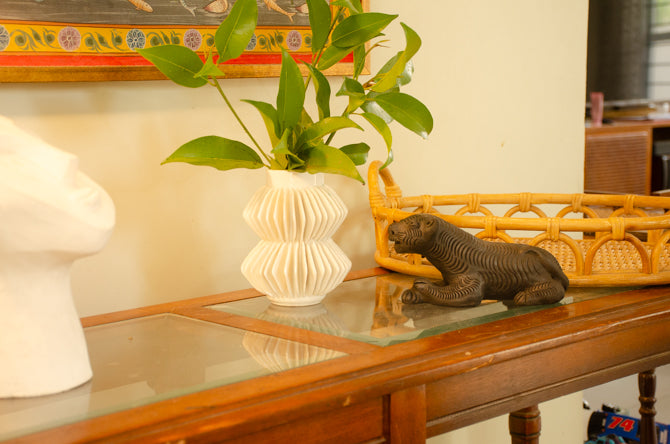 The Ranthambore Tiger - Black Terracotta Figurine
