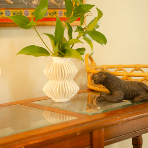 The Ranthambore Tiger - Black Terracotta Figurine