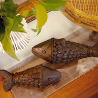 Matsya - Black Terracotta Fish Pair