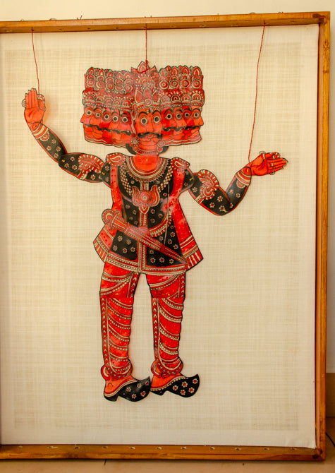 Ravana, the Ten-Faced King | Tholu Bommalata Leather Puppet