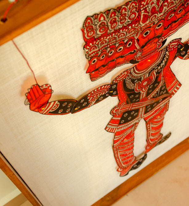 Ravana, the Ten-Faced King | Tholu Bommalata Leather Puppet