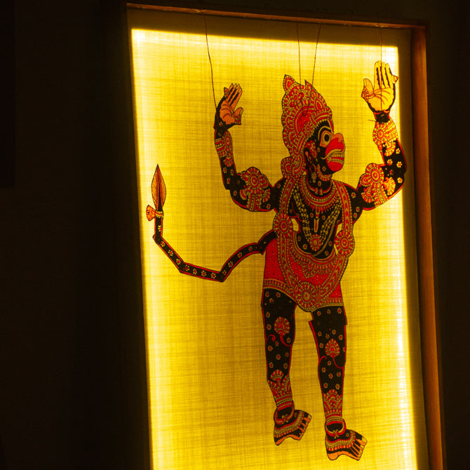 Hanuman in the Lankadhahana | Tholu Bommalata Leather Puppet