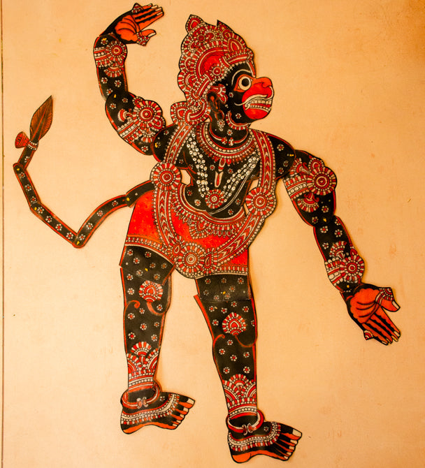 Hanuman in the Lankadhahana | Tholu Bommalata Leather Puppet