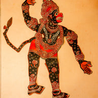 Hanuman in the Lankadhahana | Tholu Bommalata Leather Puppet