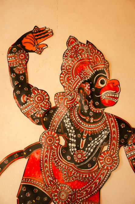 Hanuman in the Lankadhahana | Tholu Bommalata Leather Puppet