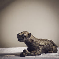 The Ranthambore Tiger - Black Terracotta Figurine