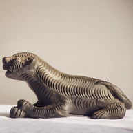The Ranthambore Tiger - Black Terracotta Figurine