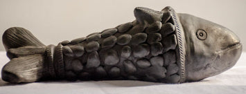 Matsya - Black Terracotta Fish Pair