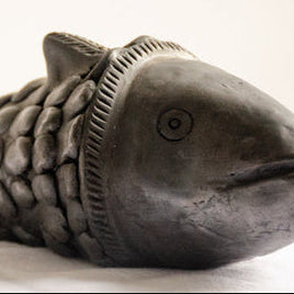 Matsya - Black Terracotta Fish Pair