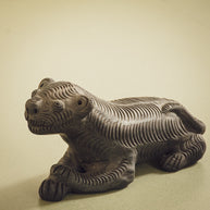The Ranthambore Tiger - Black Terracotta Figurine
