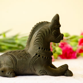 ASHVA - Black Terracotta Horse