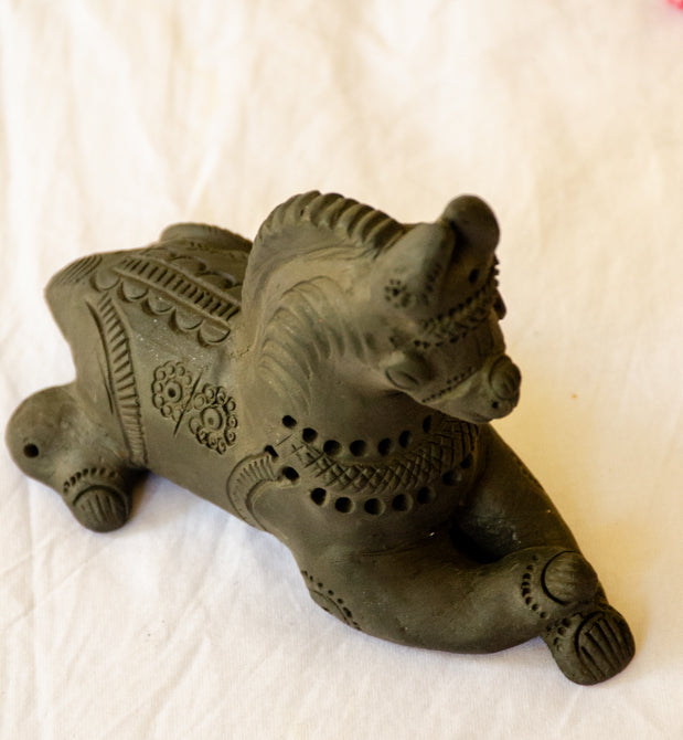 ASHVA - Black Terracotta Horse