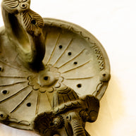 Gaja - Black Terracotta Elephant Incense Dish